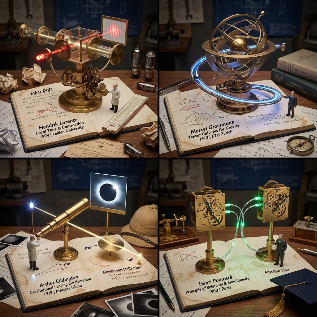 手稿中诞生的黄铜机械科学奇迹 AI image prompt example