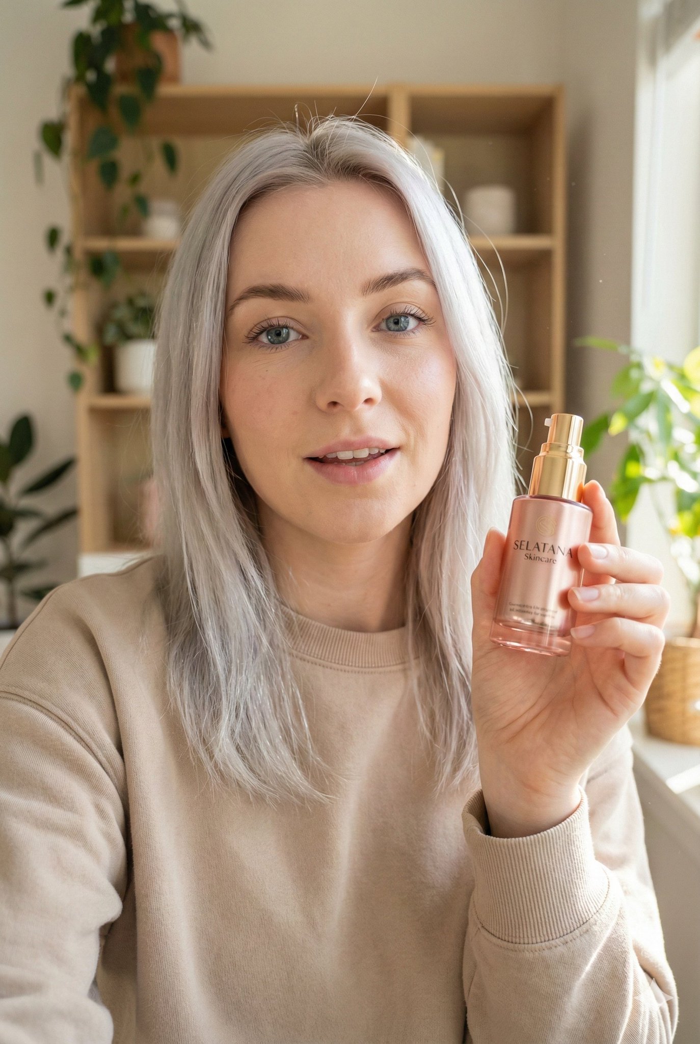 Vlog skincare serum scene: GPT Image 2 prompt AI image prompt example