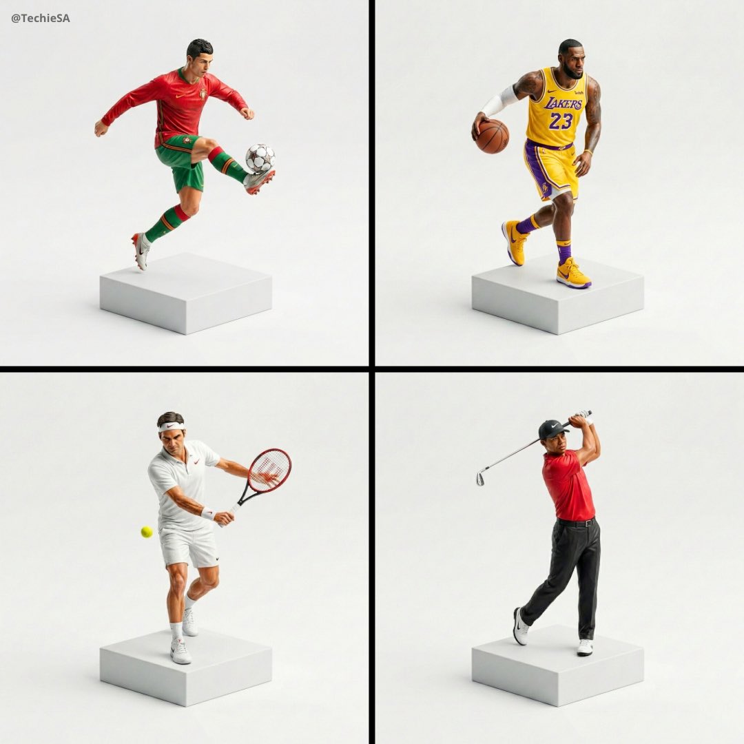 Isometric athlete figurine miniature: GPT Image 2 prompt AI image prompt example