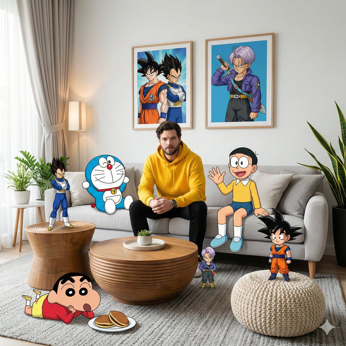 Anime living room composite: GPT Image 2 prompt AI image prompt example