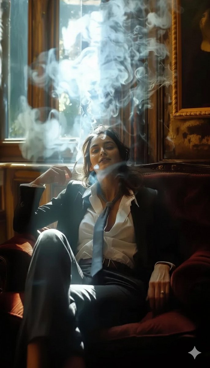 Velvet armchair smoke shot: GPT Image 2 prompt AI image prompt example