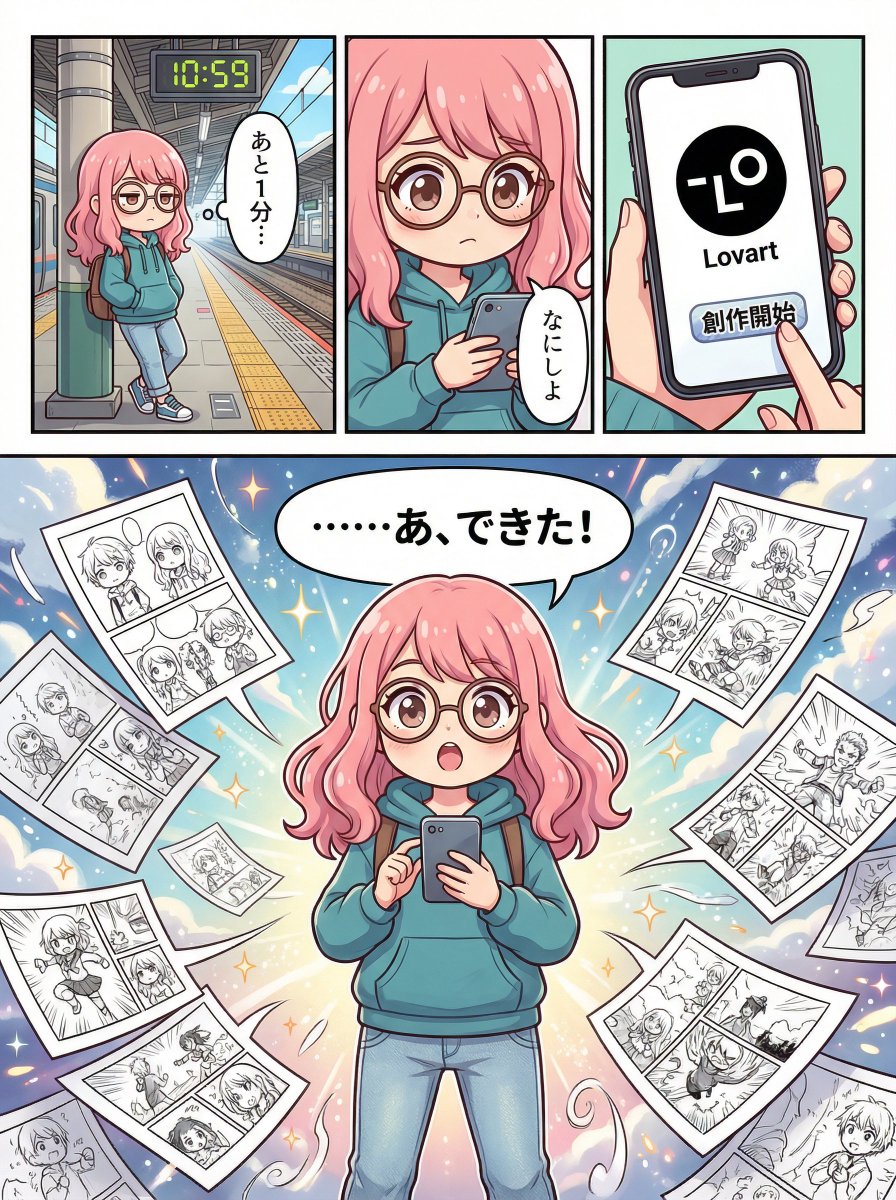 少女指尖轻触唤醒黑白漫域 AI image prompt example