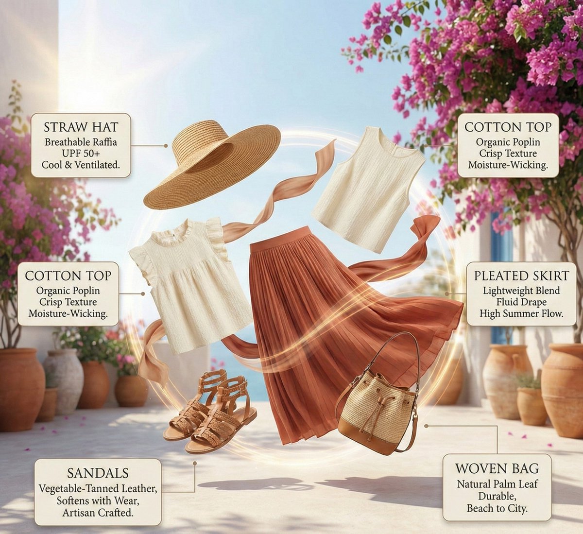 Summer outfit infographic: GPT Image 2 prompt AI image prompt example