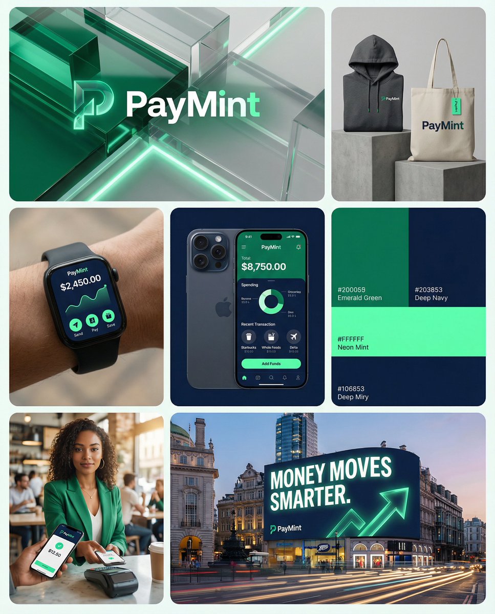 Fintech dynamic brand grid: GPT Image 2 prompt AI image prompt example