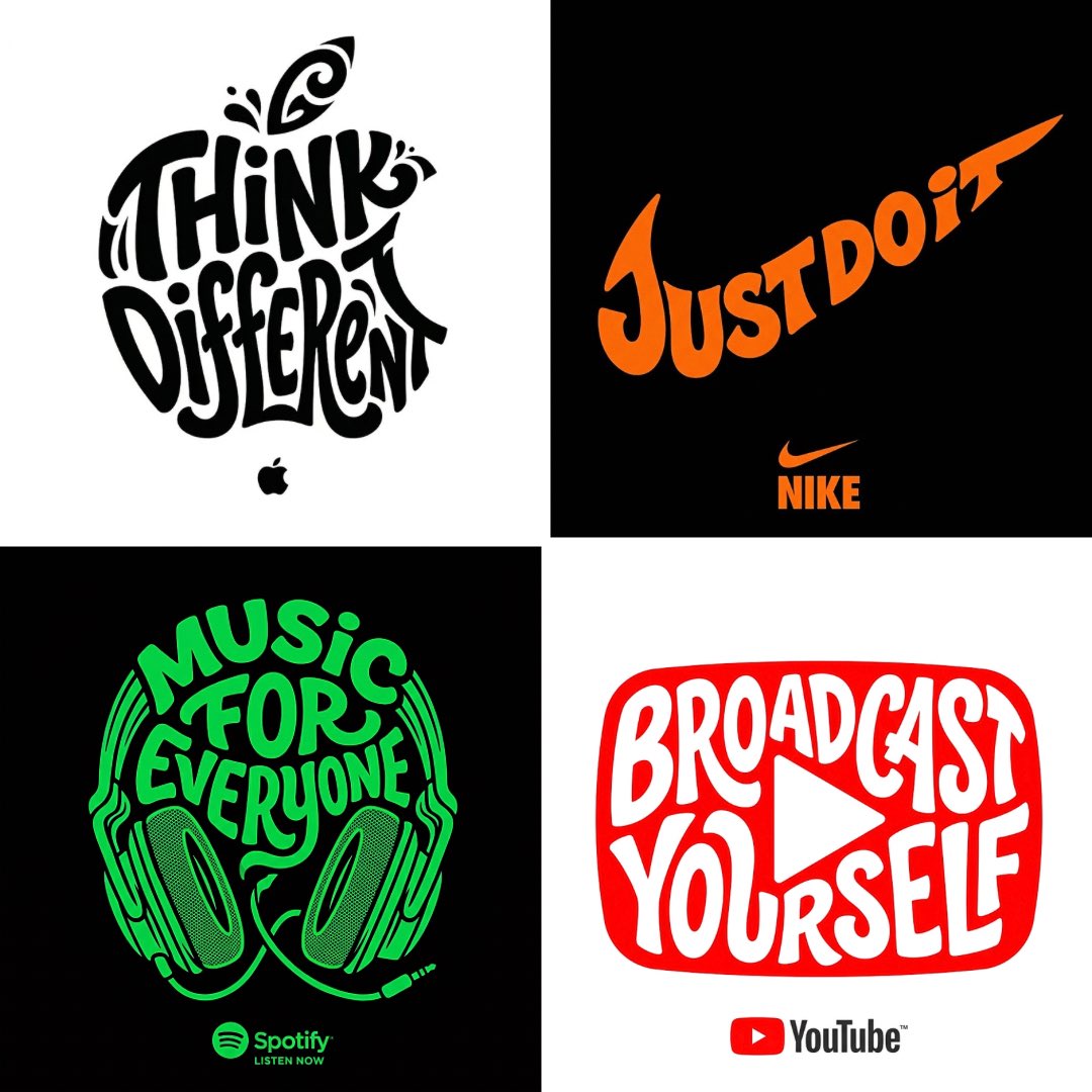 Slogan typography silhouette: GPT Image 2 prompt AI image prompt example