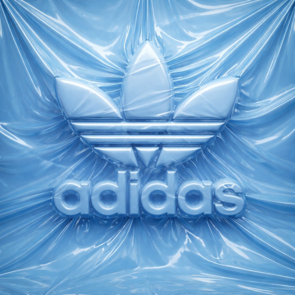 Adidas shrink-wrapped logo: GPT Image 2 prompt AI image prompt example