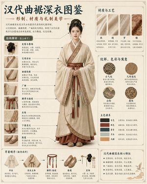 Song Dynasty Hanfu Infographic Guide AI image prompt example