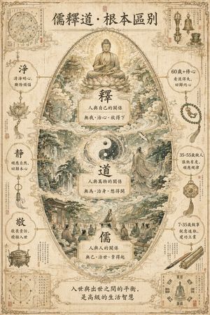 Philosophical Concept Infographic Manuscript AI image prompt example