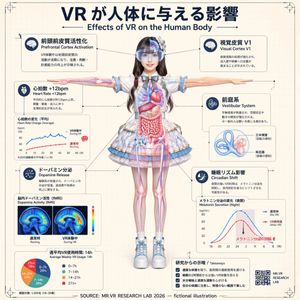 VR 对人体影响的信息图 AI image prompt example