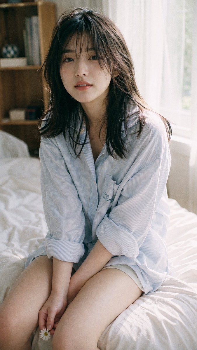 Japanese Fuji film style portrait AI image prompt example