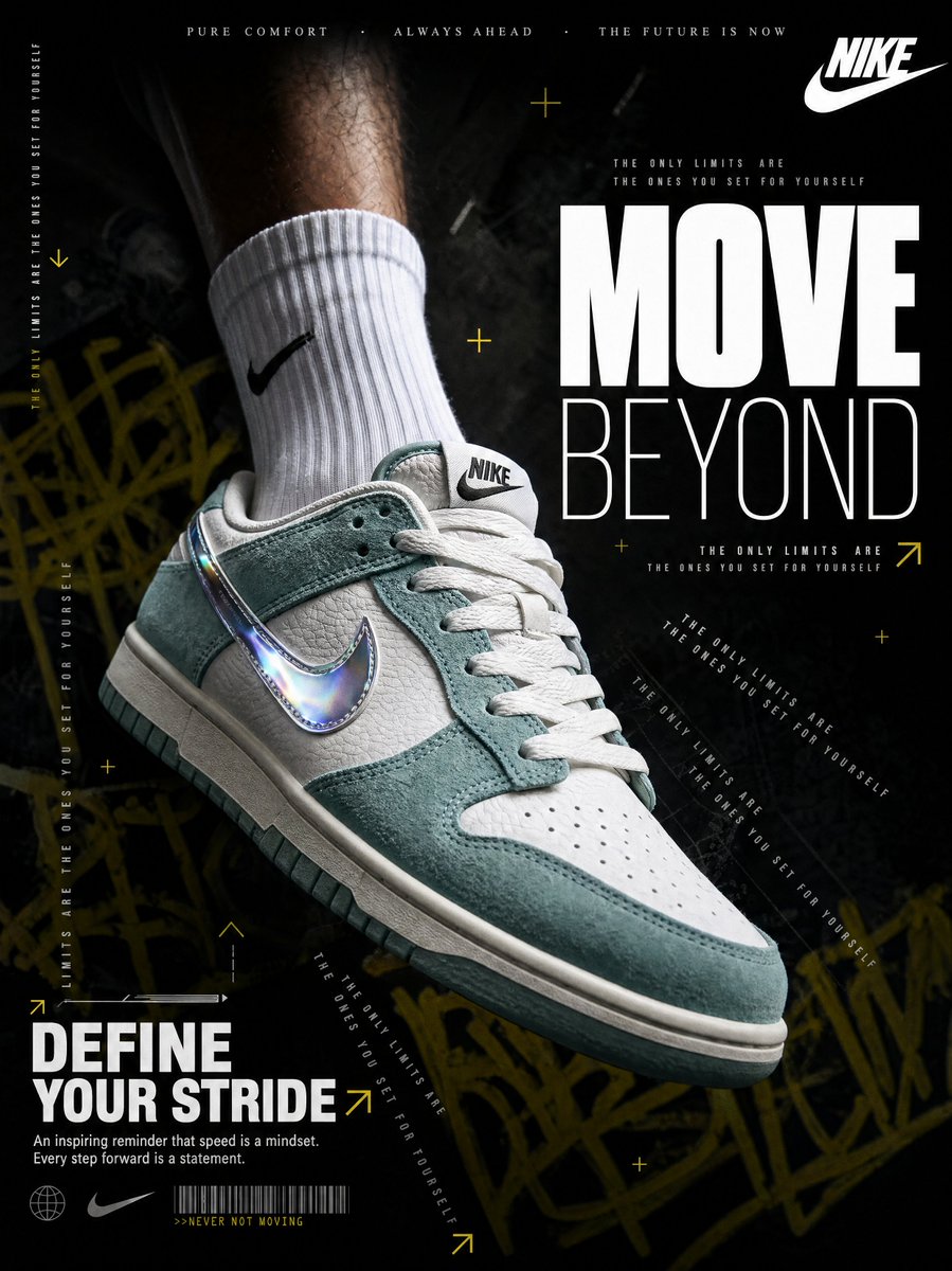 Nike sneaker dark editorial ad: GPT Image 2 prompt AI image prompt example