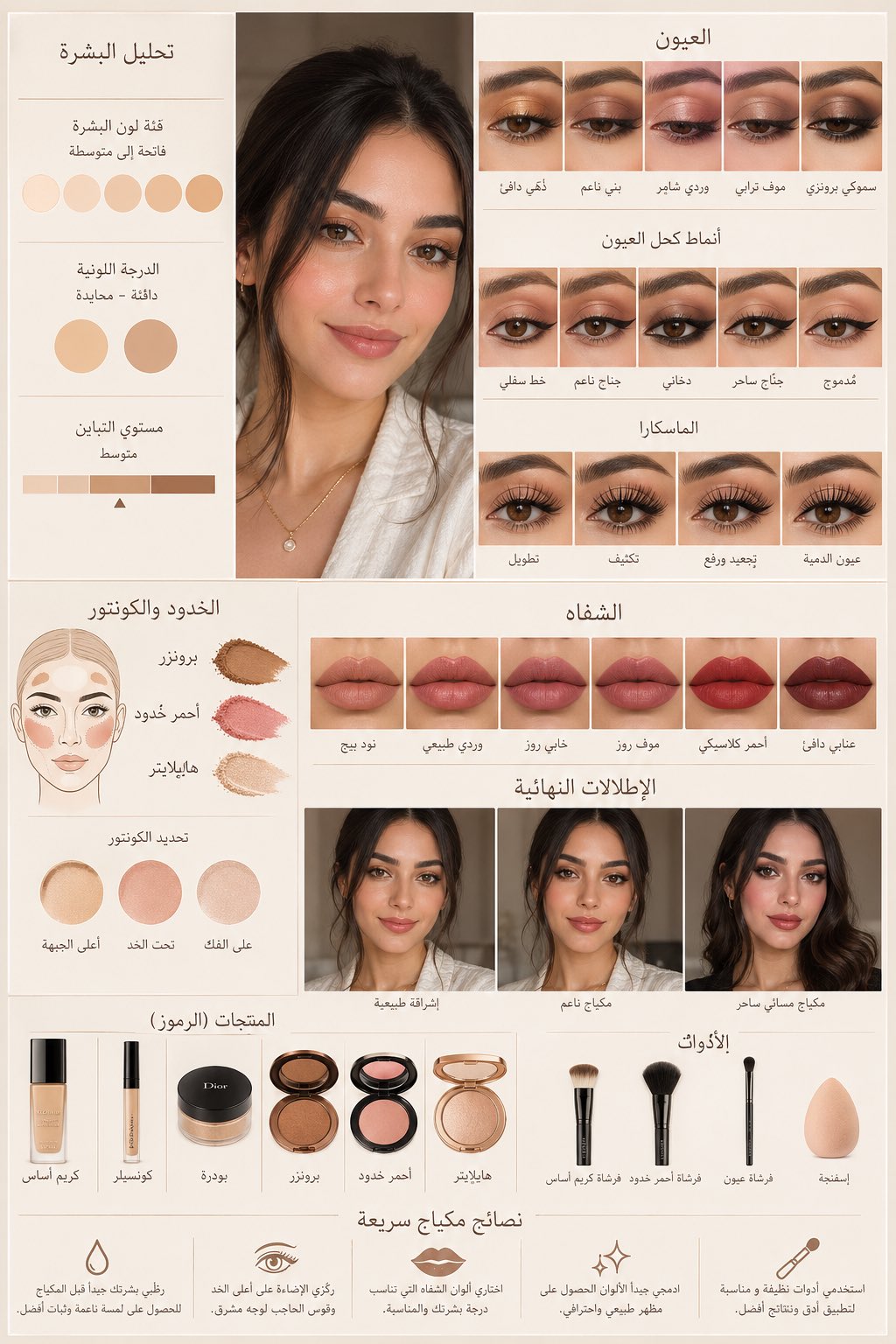 Luxury makeup analysis board: GPT Image 2 prompt AI image prompt example