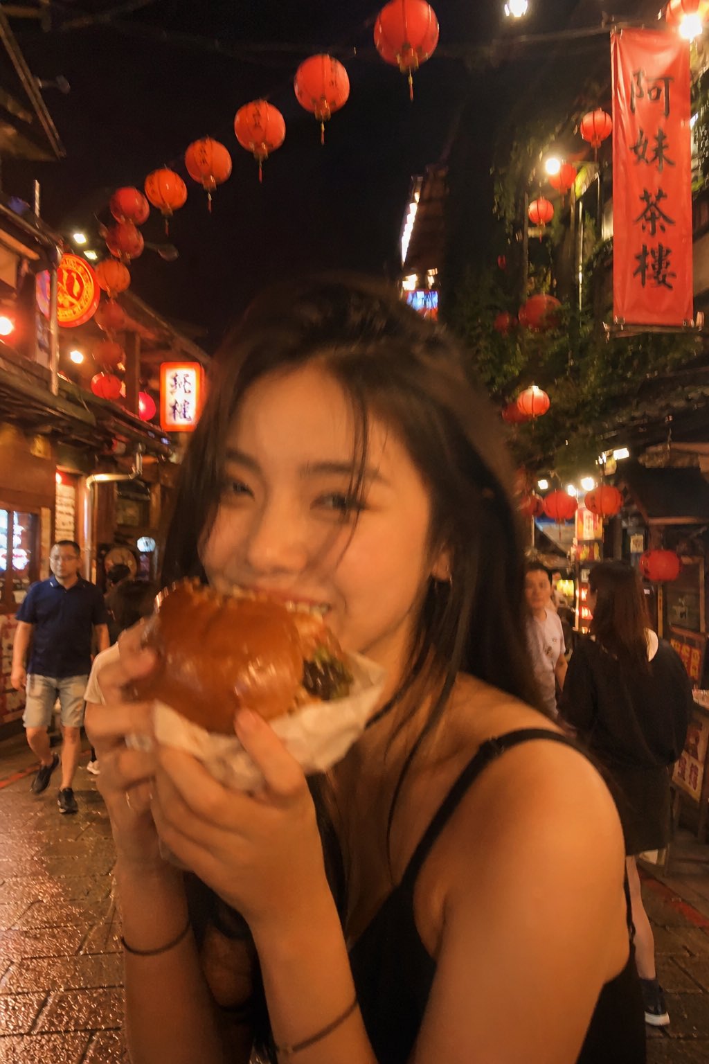Taiwan street burger night portrait: GPT Image 2 prompt AI image prompt example