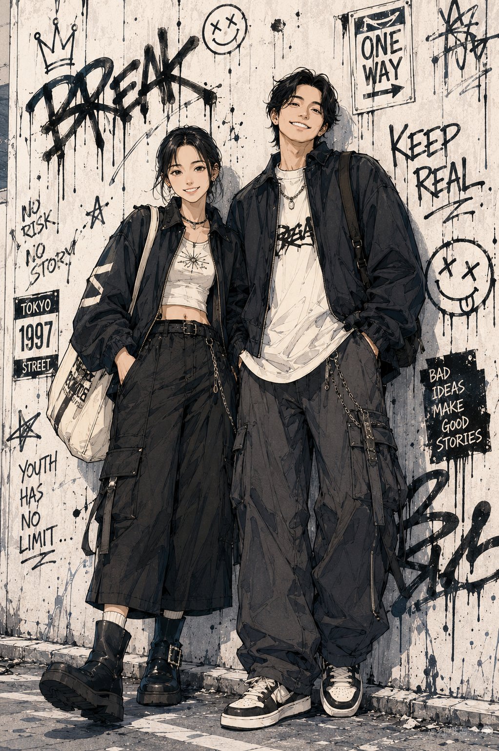 Tokyo street anime poster from real photo: GPT Image 2 prompt AI image prompt example