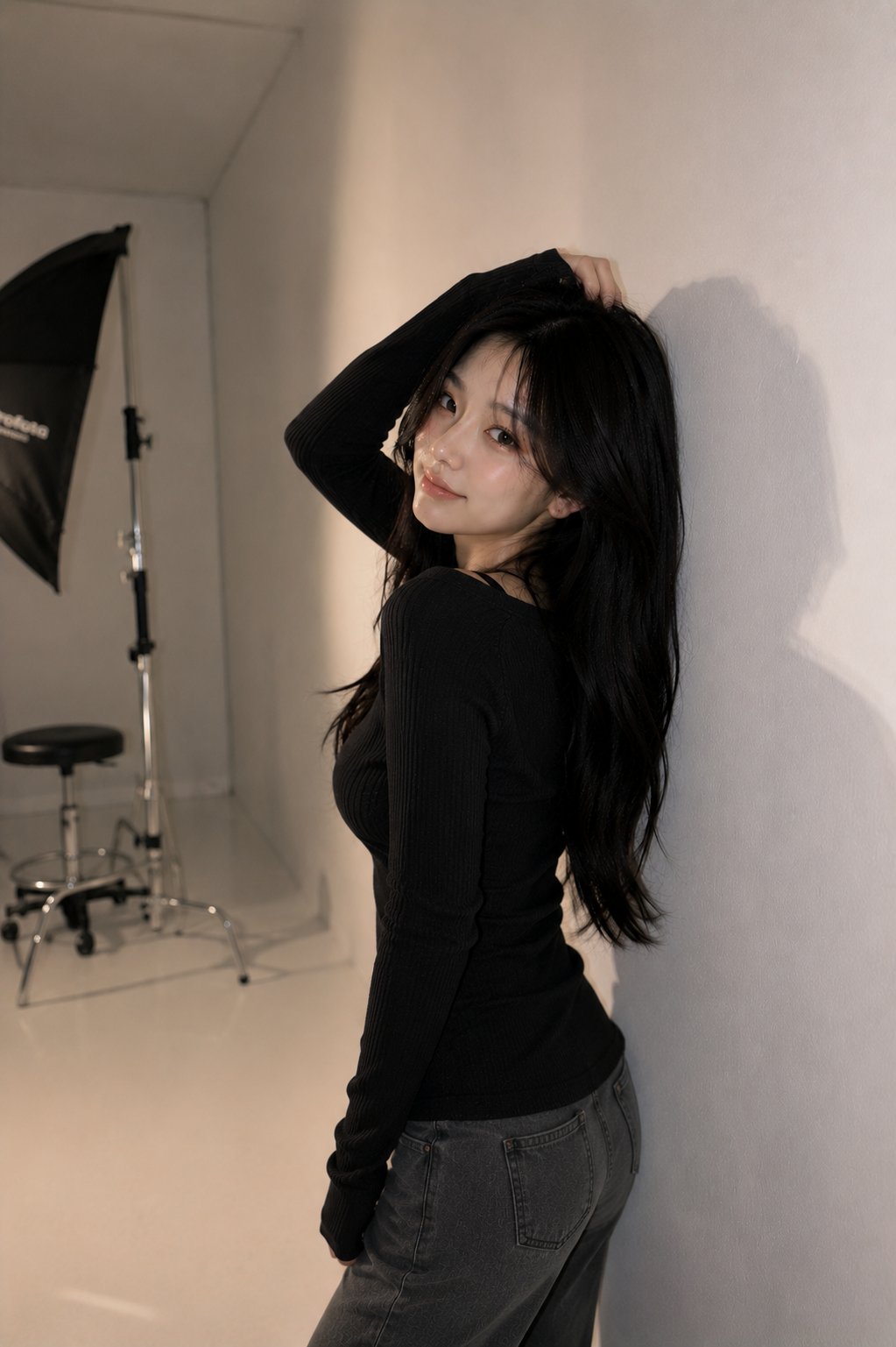 Korean studio fashion portrait minimal: GPT Image 2 prompt AI image prompt example
