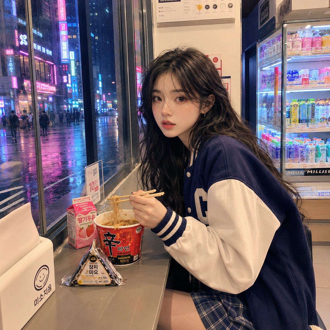Late-night Seoul ramen photo + journal page: GPT Image 2 prompt AI image prompt example