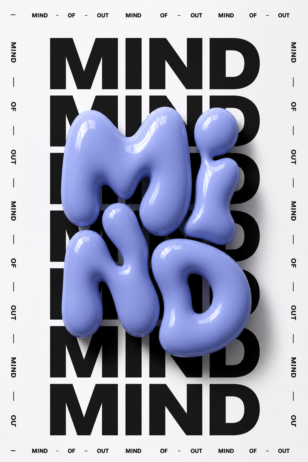 A minimalist 3D render poster with a high-fidelity, polished finish, depicting … AI image prompt example