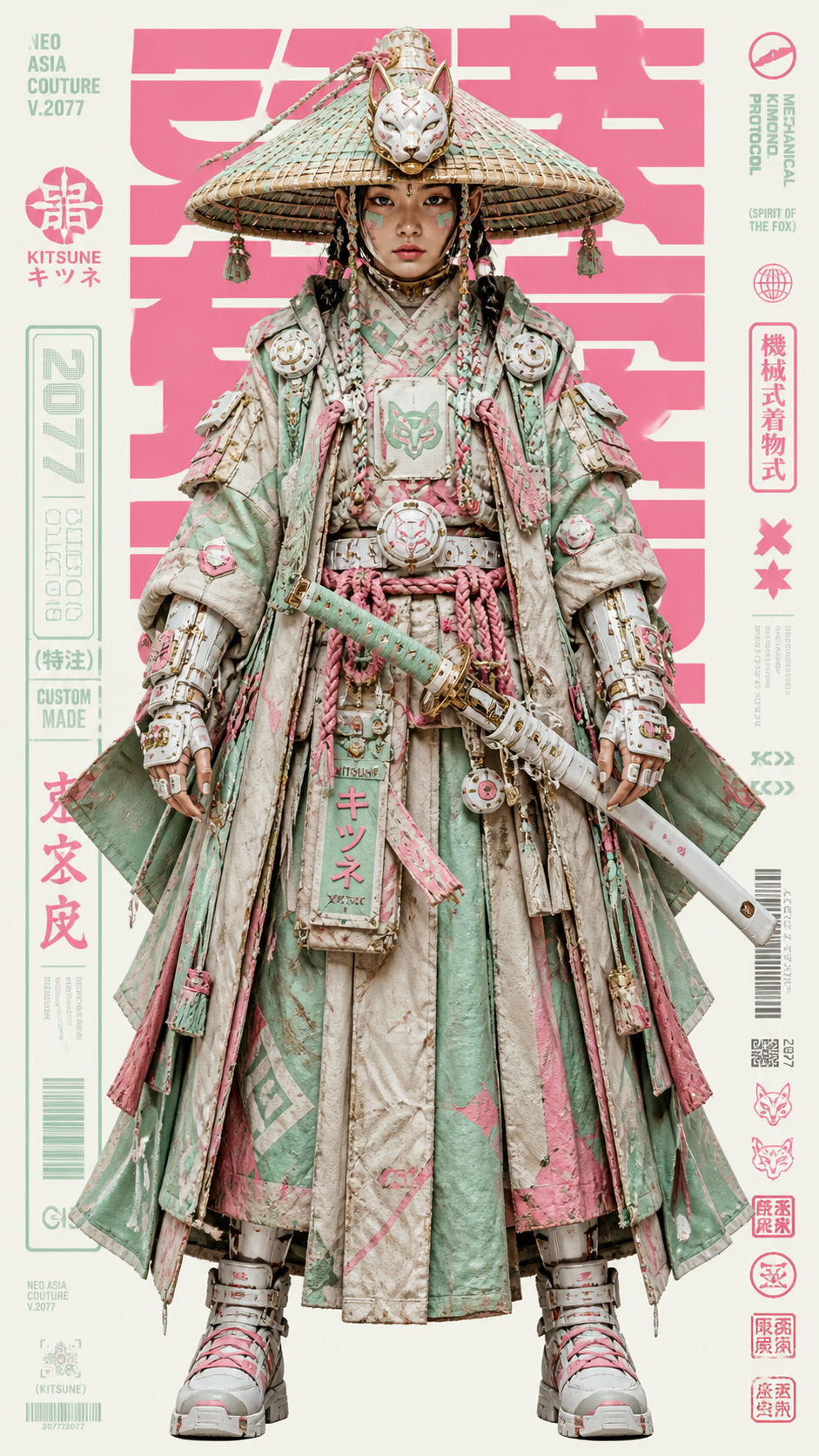 A highly detailed, hyper-realistic 3D concept art and graphic poster design of … AI image prompt example