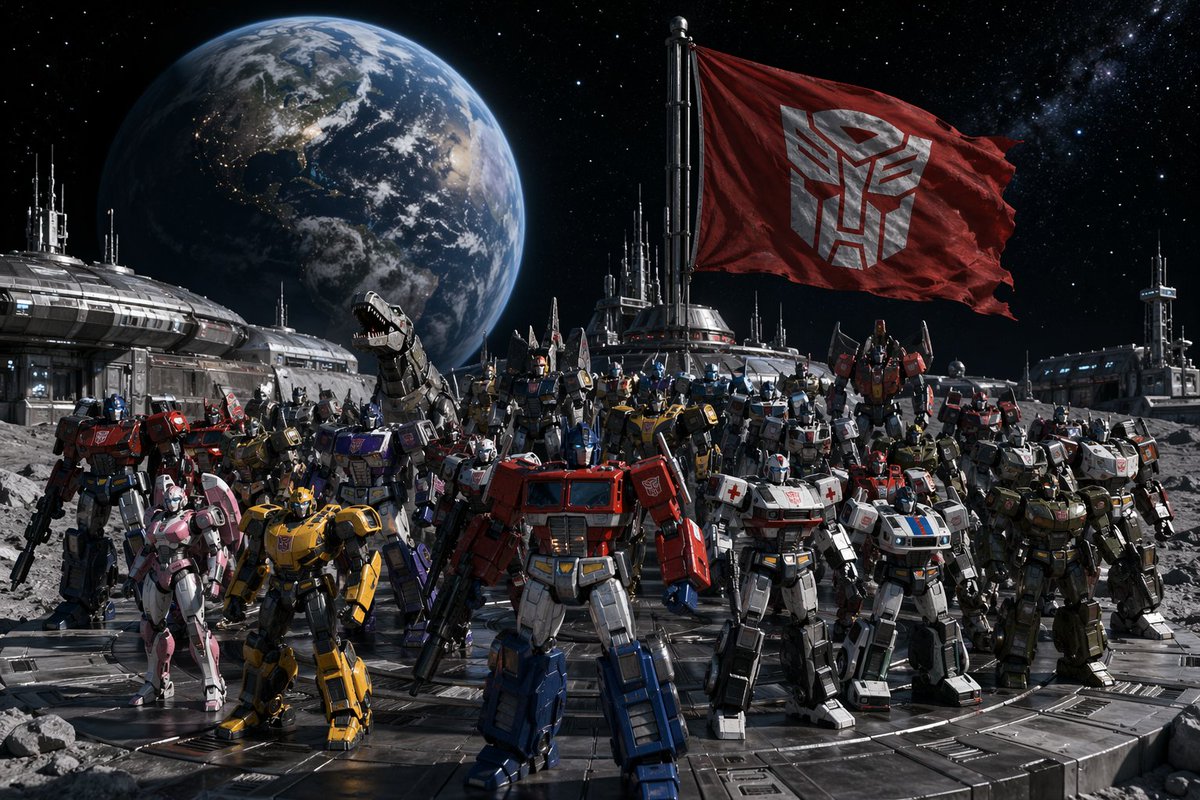 Autobots vs Decepticons epic: GPT Image 2 prompt AI image prompt example