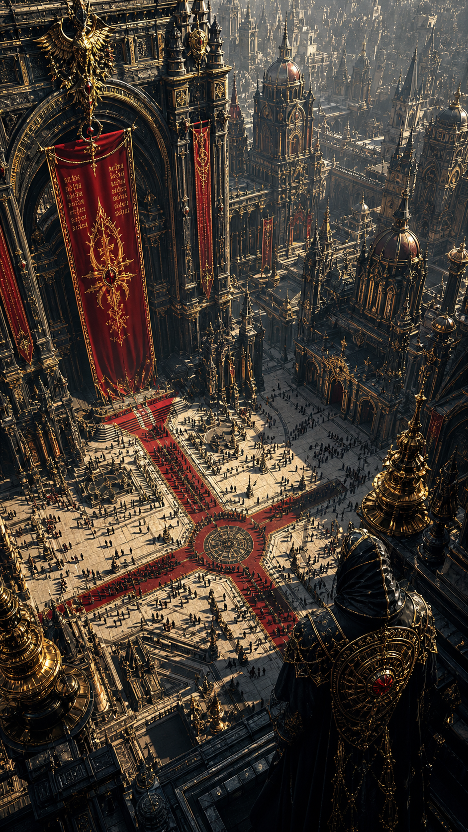A breathtaking, hyper-detailed digital 3D render in a cinematic high-fantasy an… AI image prompt example