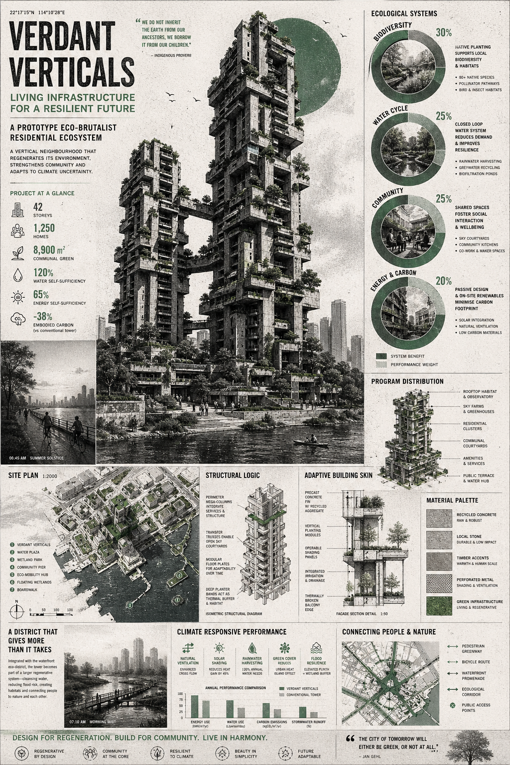 A highly detailed, production-ready architectural visualization presentation bo… AI image prompt example